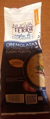 Cremolata di cannellini e funghi porcini front packaging