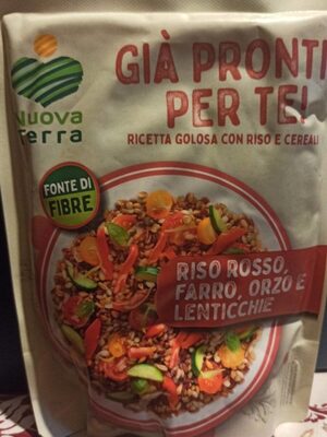 Riso rosso farro orzo e lenticchie