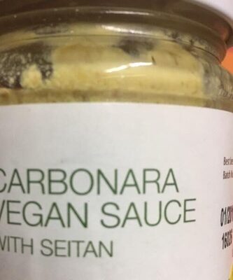 Vegan carbonara front packaging
