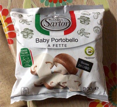 Baby Portobello a fette front packaging
