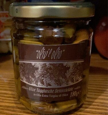 Olive taggiasche denocciolate in olio extravergibe di oliva