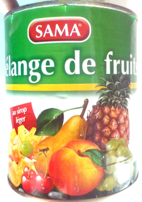 Mélange de fruits au sirop léger
