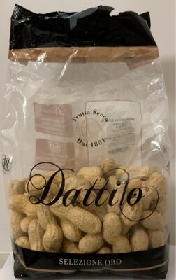 Arachidi in guscio tostate front packaging