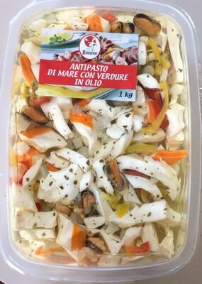 Antipasto di mare con verdure