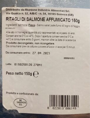 Ritagli di salmone affumicato