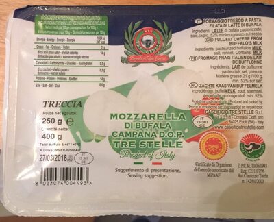 Mozzarella di bufala campana DOP Treccia