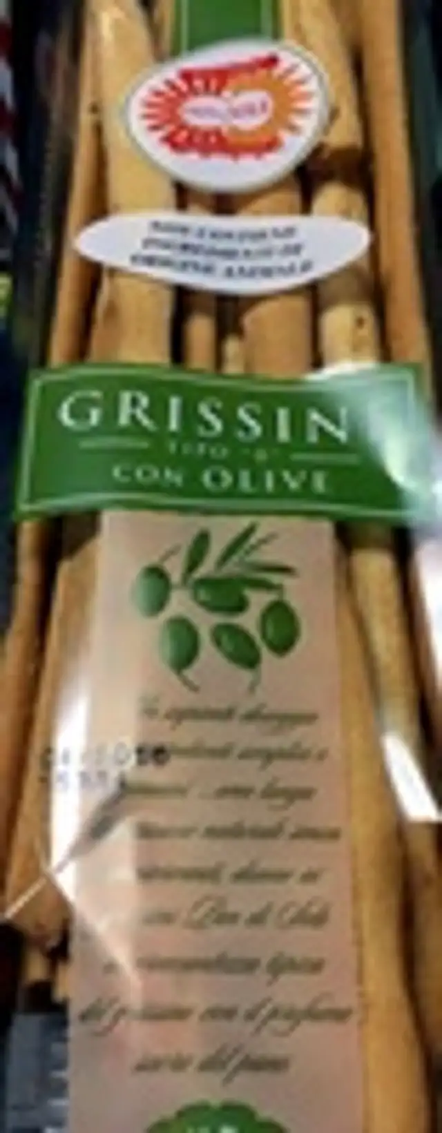 Grissini tipo 0 con olive