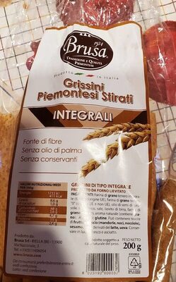 Grissini piemontesi stirati integrali