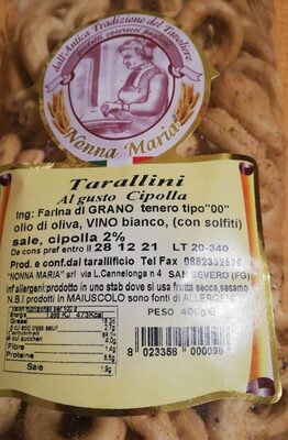Taralli al gusto cipolla