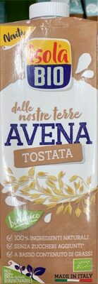 Latte di avena front packaging