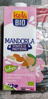 Isola bio mandorla fonte di proteine front packaging