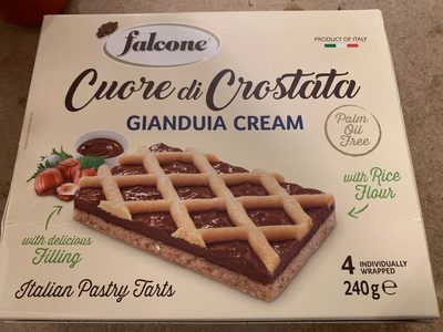 Cuore di crostata gianduia cream