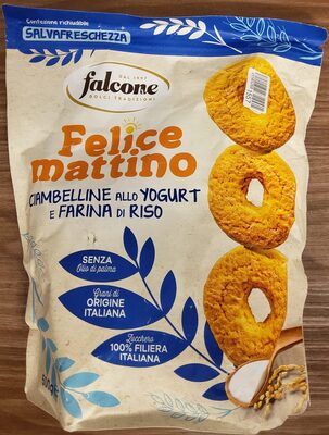 Crispy donut-biscuits with yogurt and rice flour