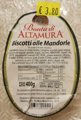 Biscotti alle mandorle