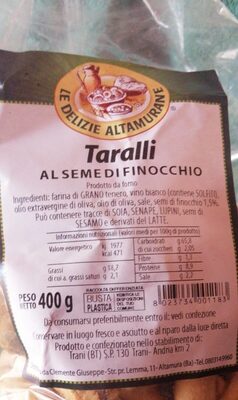 Taralli al seme di finocchio