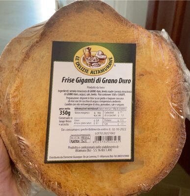 Frise giganti di grano duro front packaging