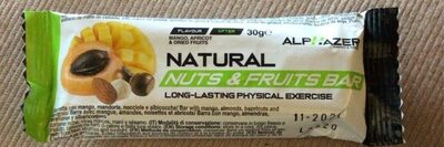 Natural nuts and fruits bar