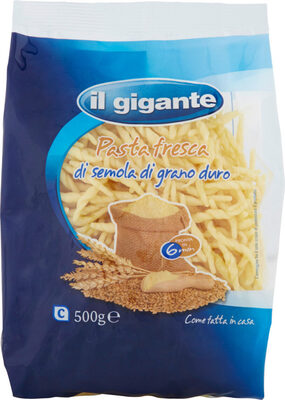 Pasta fresca di semola di grano duro trofie