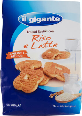 Frollini rustici con riso e latte
