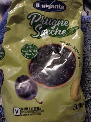 Prugne secche front packaging