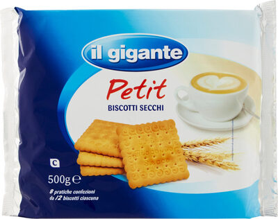 Petit biscotti secchi front packaging