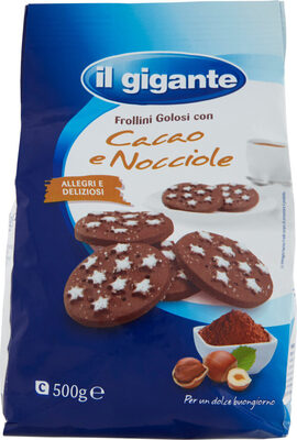 Frollini golosi con cacao e nocciole