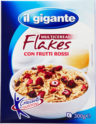 Multicereal flakes con frutti rossi