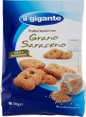 Frollini rustici con grano saraceno front packaging