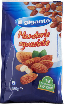 Mandorle sgusciate front packaging