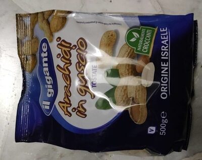 Arachidi in guscio tostate