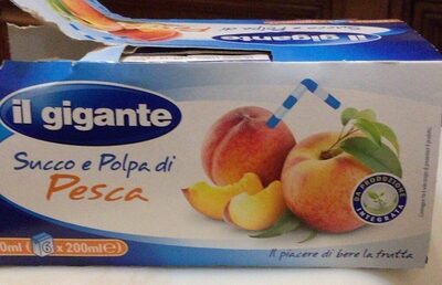 Succo e polpa di pesca