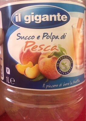 Succo e polpa di pesca
