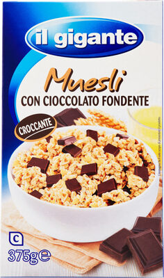 Muesli con cioccolato fondente