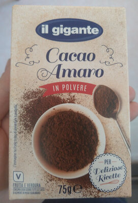 Cacao amaro front packaging