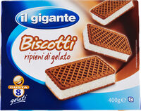 Biscotti ripieni di gelato