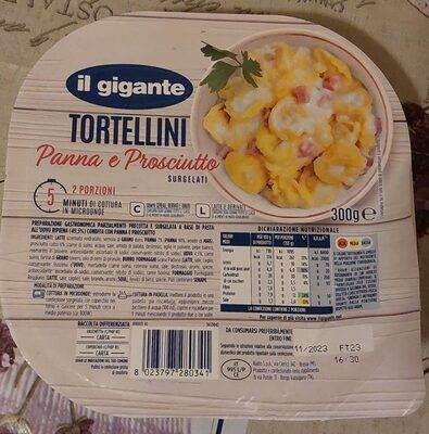 Tortellini panna e prosciutto