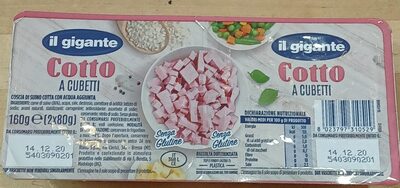 Cotto a cubetti front packaging