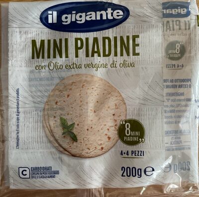 Mini Piadine Con Olio Extra Vergine Di Oliva