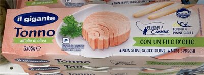 Tonno all’olio d’oliva front packaging