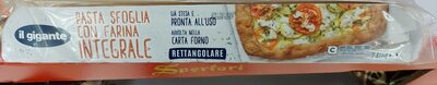 Pasta sfoglia integrale front packaging