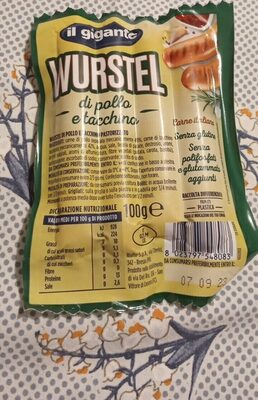 Wurstel di pollo e tacchino