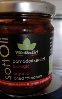 Pomodori secchi biologici front packaging
