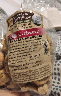 Taralli caserecci al calzone