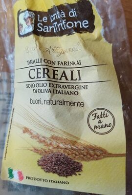 Taralli con farina ai cereali