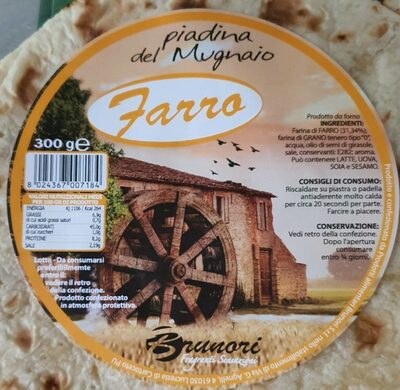 Piadina del mugnaio farro