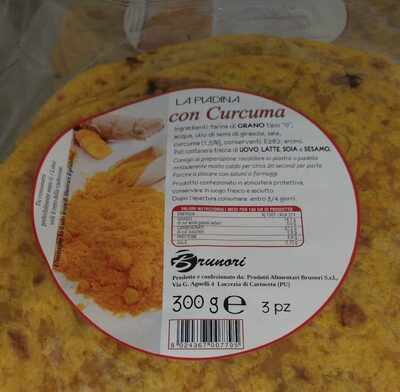 La piadina con curcuma