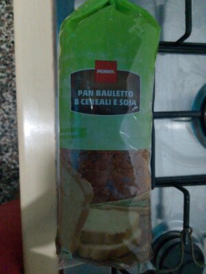 Pane bauletto 8 cereali e soia front packaging