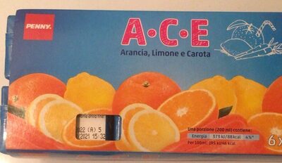 ACE Arancia, Limone e Carota front packaging