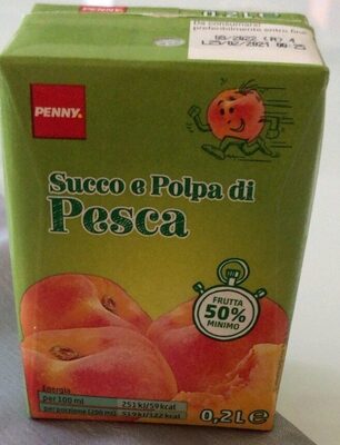 Succo e polpa pesca