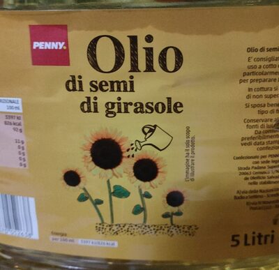 Olio di semi di girasole  5 litri front packaging